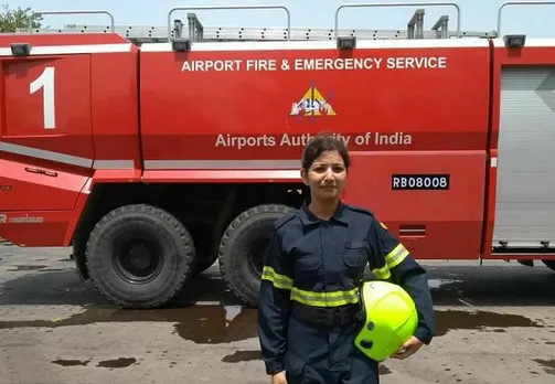 Airport Authority Appoints First Woman Firefighter Taniya Sanyal