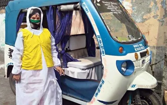 Siliguri's First Woman Toto Driver Offers COVID-19 Patients Free Rides