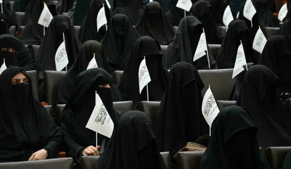 Kabul: At Pro-Taliban Rally, Veiled Women Pledge Support For New Regime