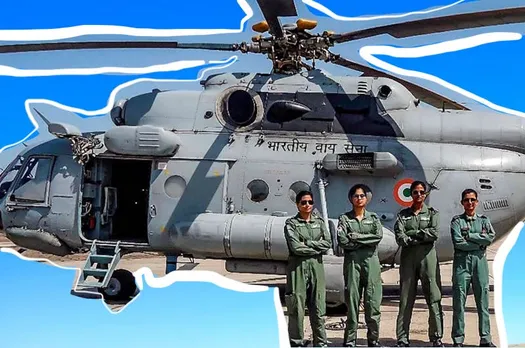 IAF's All-Women Crew Creates History, Flies A Medium Lift Helicopter