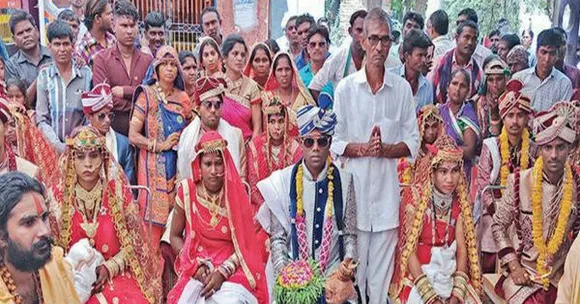 Along with daughter’s marriage, man organises wedding of Dalit girls