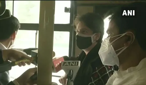 Priyanka Gandhi, Other Congress Leaders Taken Into Police Custody During Anti-Farm Laws March To Rashtrapati Bhavan