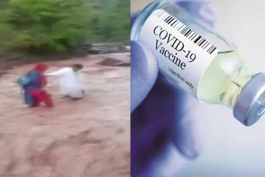 Viral Video: J&K Doctors Cross River To Organise Covid-19 Vaccination Drive In Remote Village