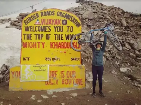 Raipur Girl Pedals 4,000 Kms In 49 Days, Spreads #BeGenerous Message