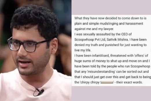 ScoopWhoop CEO Sattvik Mishra Accused Of Sexual Harassment By Ex Employee: Report