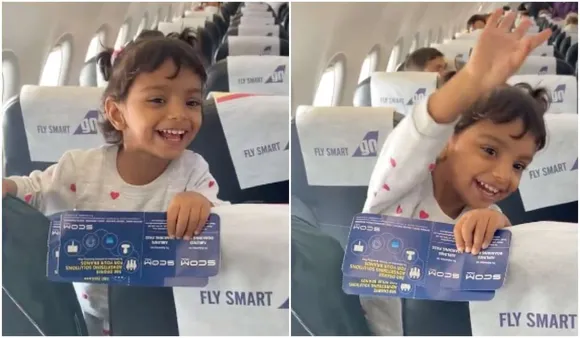 Watch: Little Girl's Heartwarming Reaction To Pilot Dad In Same Flight Goes Viral