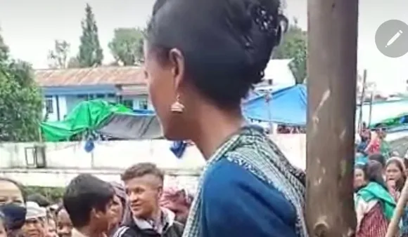 Meghalaya Woman Tied To Pole