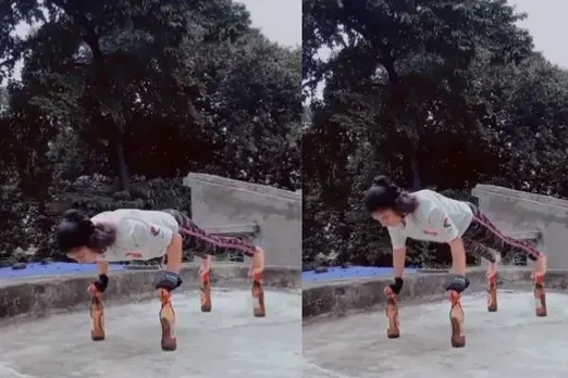 Viral Video: 17-Year-Old Girl Does Push-Ups On Glass Bottles