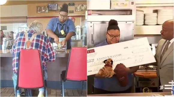 US Waitress’s Kind Act Wins Her $16,000 College Scholarship