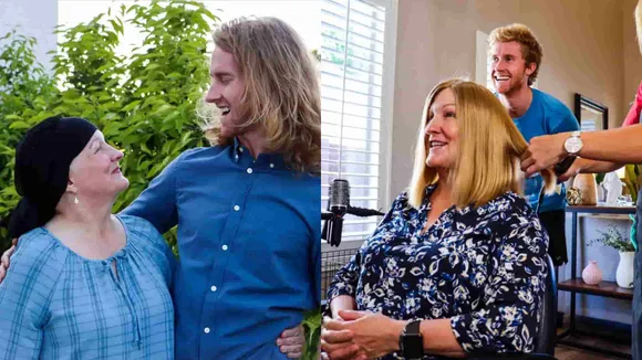 Man Grows Out His Hair For Two Years To Make Wig For His Mother With Brain Tumour