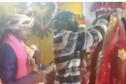 UP Man Rejected By Woman Forcibly Puts Sindoor In Her Maang In Front Of Her Groom