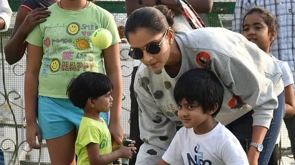 Sania Mirza Inaugurates Tennis Court For Kids In Hyderabad