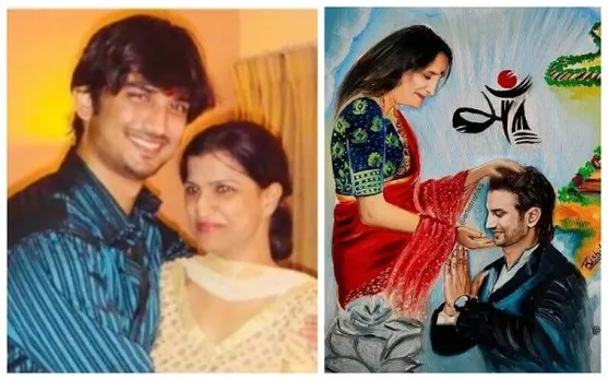 Sushant Singh's Sister Meetu Shares Artwork Of Mother and Brother