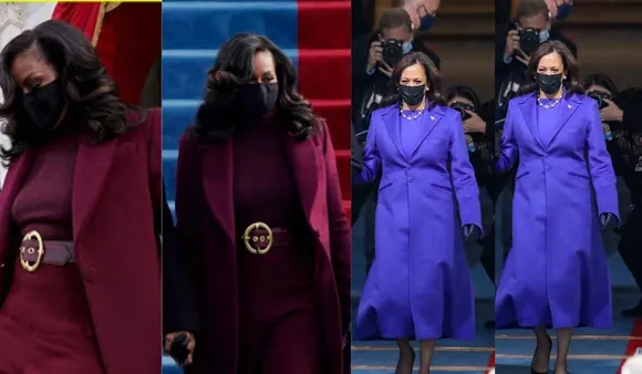 Michelle Obama Dazzles In Sergio Hudson At Biden-Harris Inauguration