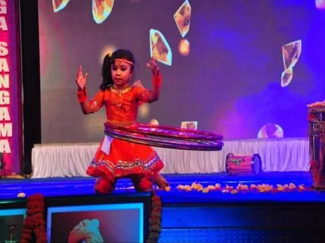 While Spinning The Hula Hoop, 5-Year-Old Aadhya A Sets World Record