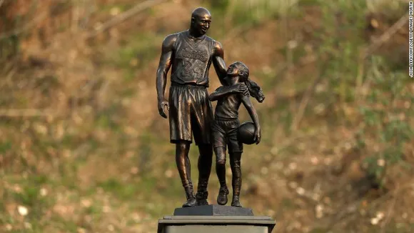 Gianna Bryant And Kobe Bryant Statue Placed At The Crash Site As A Tribute