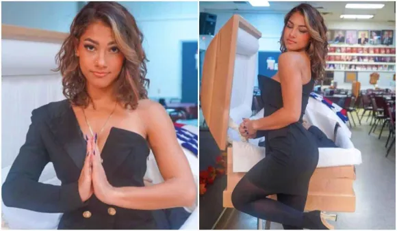 Influencer Jayne Rivera Trolled For 'Photoshoot' With Late Father's Casket