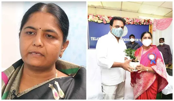Ex-Minister Sunita Laxma Reddy Takes Charge As Chairperson Of Telangana State Women's Commission