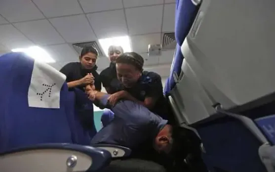 Gutsy Air Hostesses Tie Passenger to a Seat on Dubai-New Delhi Flight