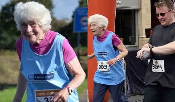 84-Year-Old Woman Achieves Personal Best In Charity Run Marathon For Hospice