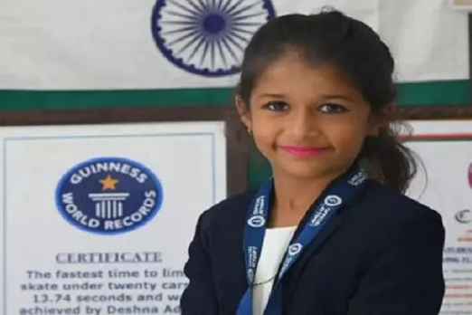 Pune: 7-Year-Old Girl Sets World Record, Skates Under 20 Cars In 13.74 Seconds