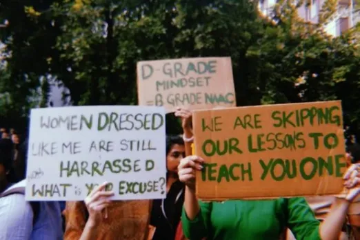 Students Of St. Francis College Hyderabad Protest Against Dress Code