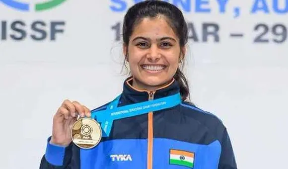 Olympic-Bound Shooter Manu Bhaker Receives First Dose Of COVID-19 Vaccine