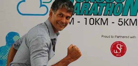 Can't wear shorts? Milind Soman is bringing you a 'Running Saree'