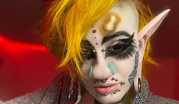Non-Binary US Resident Spends 8.13 Lakh Rupees On Body Modification