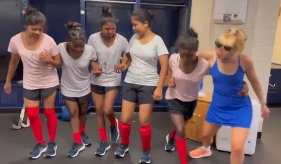 Viral Video: Women Hockey Players Groove To Indian Folk Song With American Peers