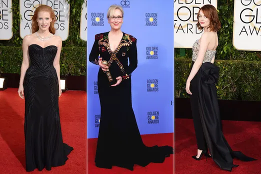 Actresses Wore All Black To Golden Globes