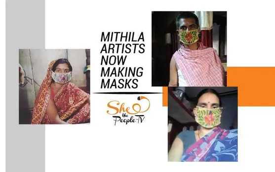 Mithila Artists Are Putting Their Skills To Use By Making Masks Now