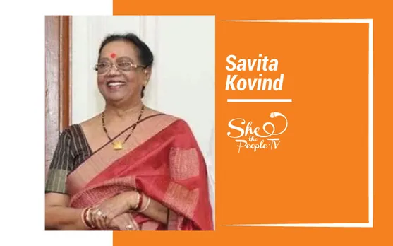 First Lady Savita Kovind Stitches Masks For shelter Home