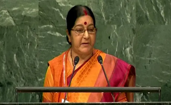 Sushma Swaraj takes on Pakistan in a passionate speech at UNGA