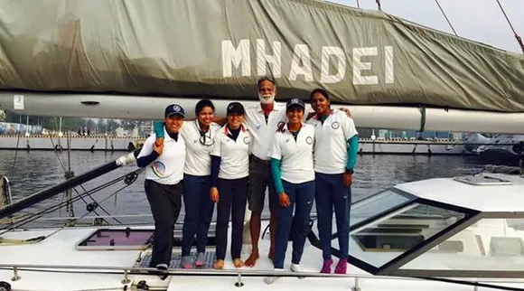 All women Indian navy crew