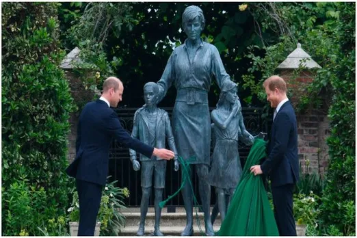 Prince Harry, Prince William Come Together To Unveil Princess Diana Statue