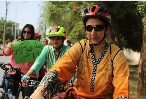 Pak Women Stage Bicycle Rallies To Claim Public Space