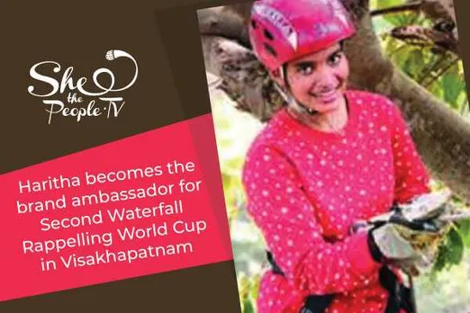 Haritha Is Brand Ambassador Of Second Waterfall Rappelling World Cup