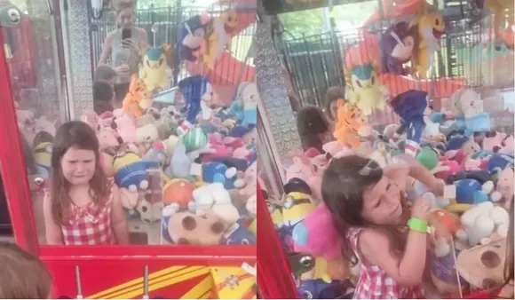 4-Year-Old Girl Trapped In Claw Machine After Trying To Steal Teddy Bears