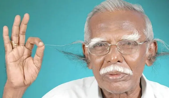Retired Indian Headmaster With Longest Ear Hair Makes Guinness World Record