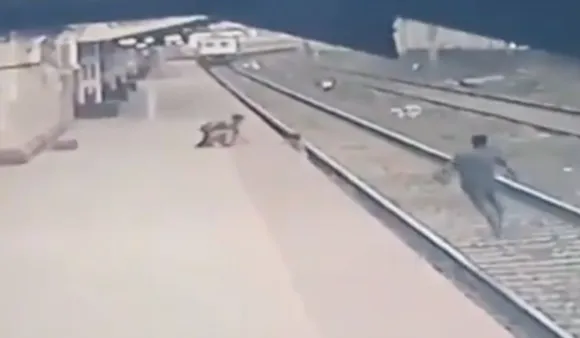 Maharashtra: Pointsman Saves Child Who Fell On Railway Tracks, Dramatic Video Goes Viral