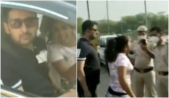 Viral Video: Delhi Couple Without Masks Misbehaves With Cops, Netizens Outraged