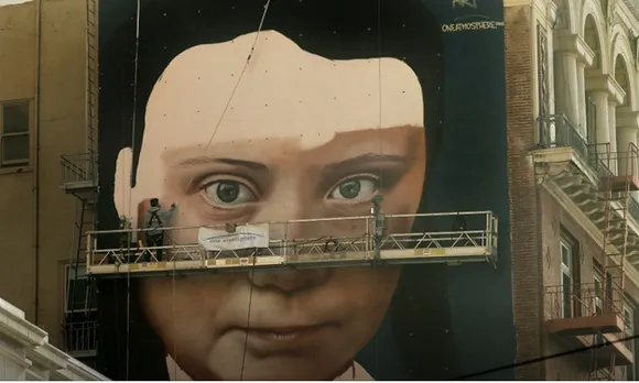 Huge Mural of Greta Thunberg To Stare Down At People In San Francisco
