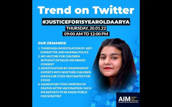 Twitter Hashtag JusticeFor15YearOldAarya Is Trending, Here’s Why
