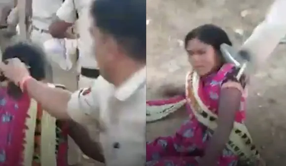 Police Officer Pulls Woman's Hair