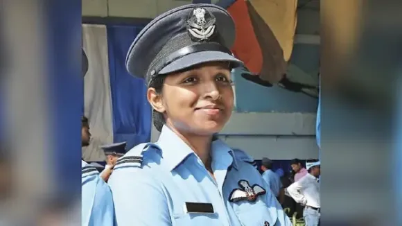 First Woman Fighter Pilot Shivangi Singh Part Of IAF Tableau In Republic Day Parade