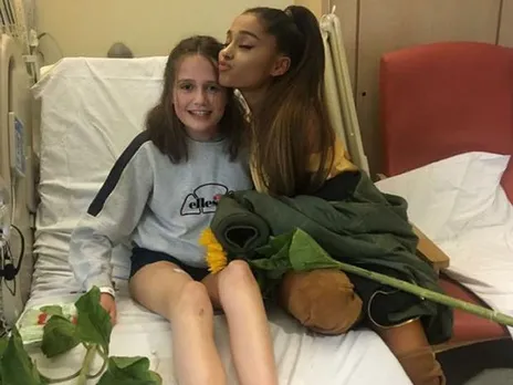 Ariana Grande Visits Her Injured Fans In Manchester