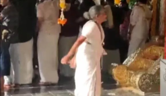 Viral Video: Elderly Woman Dancing Gleefully At A Temple In Kerala