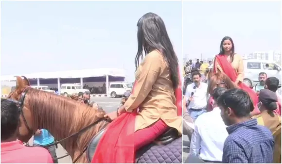 Peculiar Politics: Congress MLA Arrives At Jharkhand Assembly On Horseback