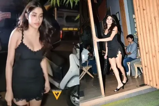 Janhvi Kapoor Wore A Black Dress, Trolls Call It 'Sleepwear'